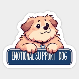 Kawaii Emotional Support puppy Dog Sticker